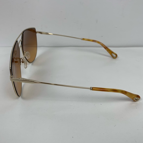 NEW Chloe Negative Space 62mm Aviator Sunglasses - Picture 4 of 8